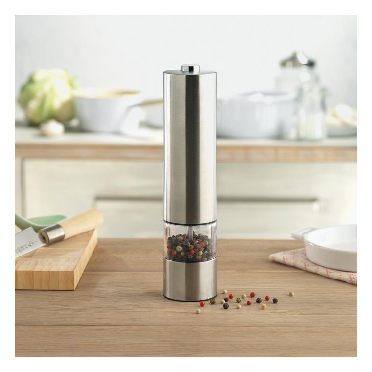 Râșnită electrică pentru sare GIRO Argintiu mat