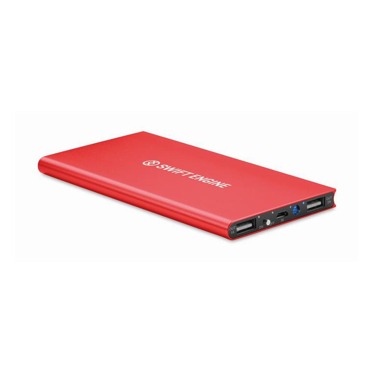 Baterie externă 8000 mAh POWERFLAT8 Roșu