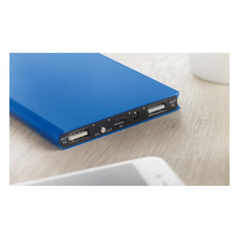Baterie externă 8000 mAh POWERFLAT8 Albastru regal