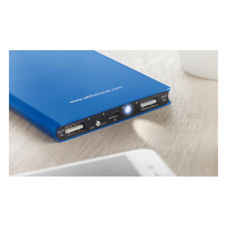 Baterie externă 8000 mAh POWERFLAT8 Albastru regal
