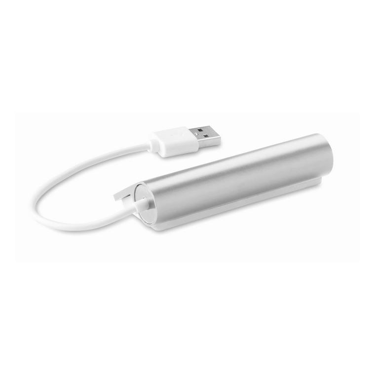 Extensie USB cu 4 porturi ALUHUB Argintiu mat