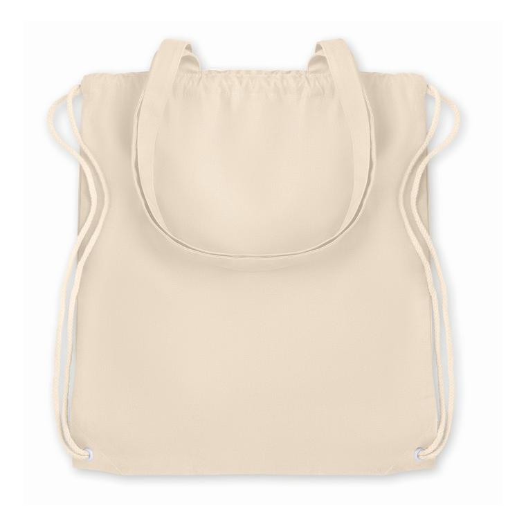 Sacoșă cu cordon și mânere MOIRA Bej