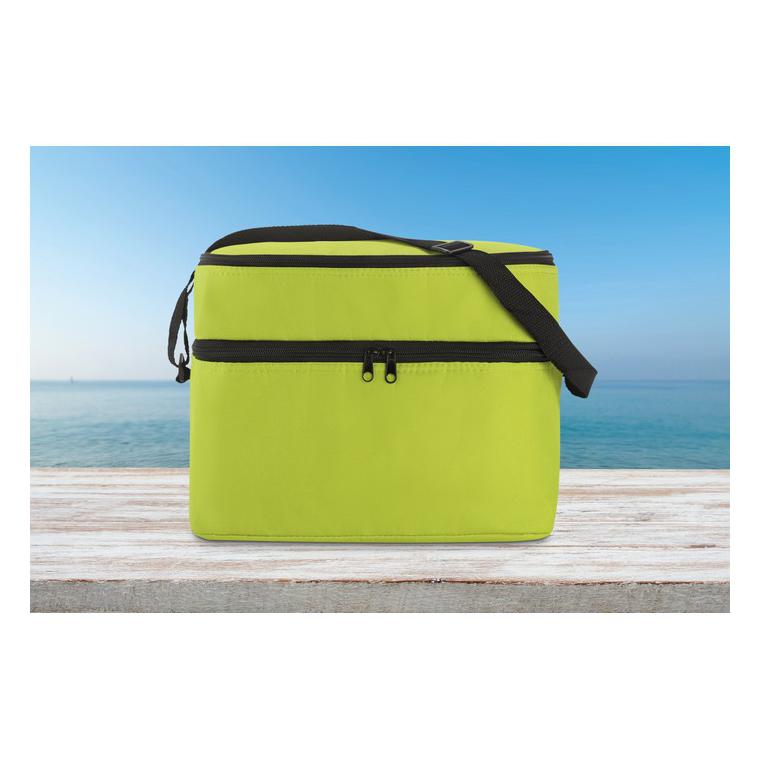 Geantă termoizolantă 2 comp. CASEY Lime