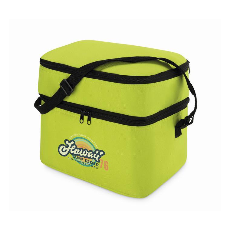 Geantă termoizolantă 2 comp. CASEY Lime