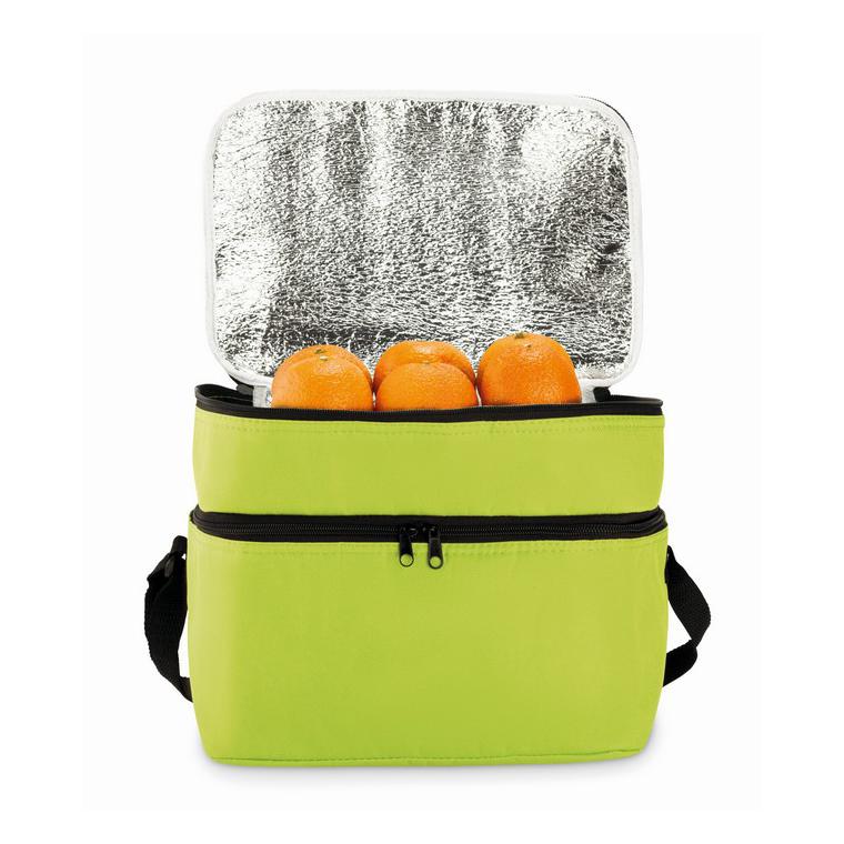 Geantă termoizolantă 2 comp. CASEY Lime