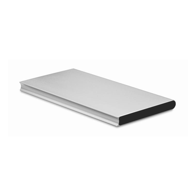 Baterie externă solară 8000mAh SOLAR POWERFLAT Argintiu mat