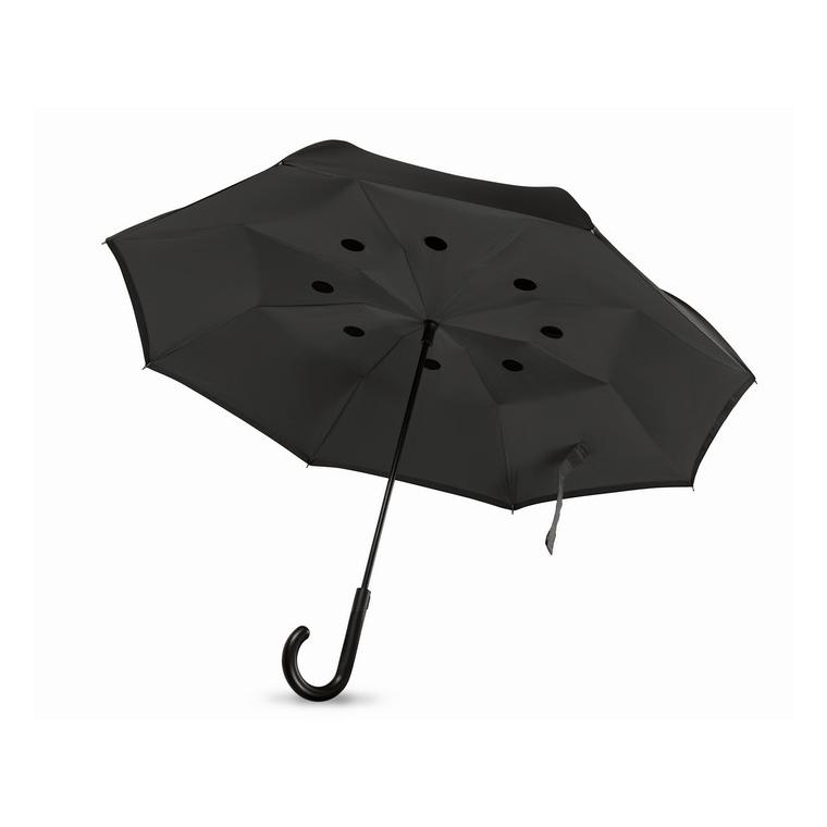 Umbrelă cu 2 fețe DUNDEE Negru