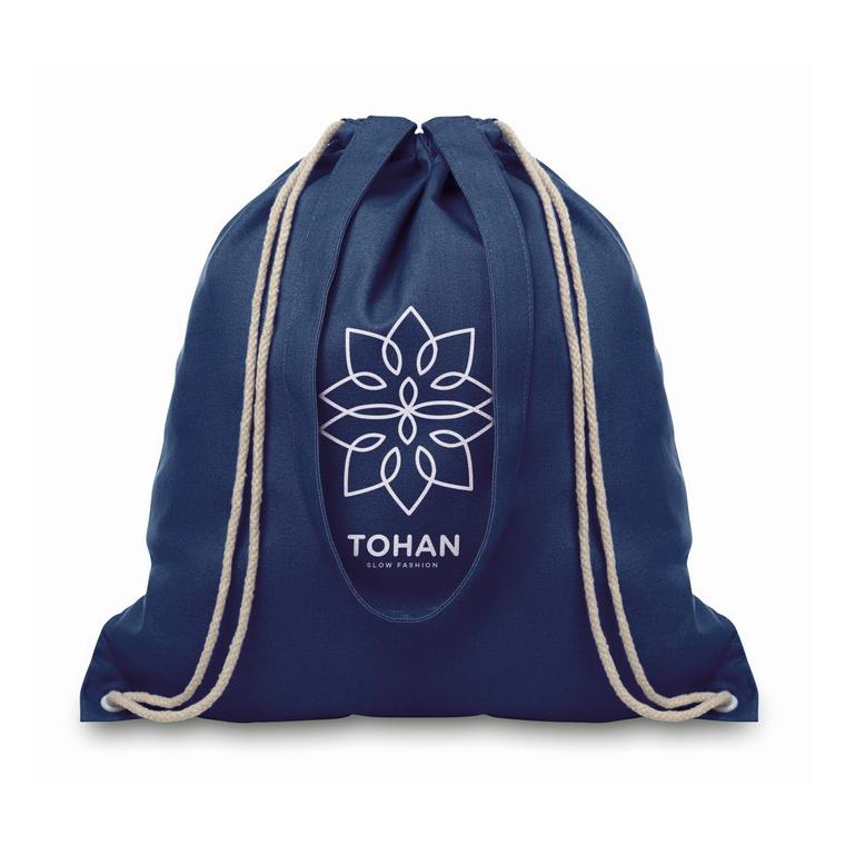 Sacoșă cu cordon și mânere MOIRA Albastru