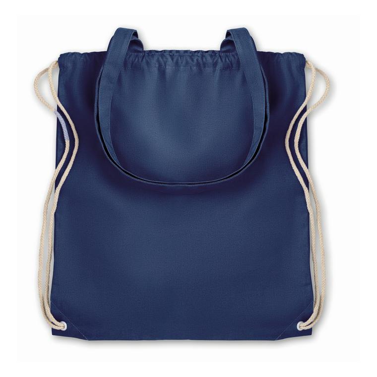 Sacoșă cu cordon și mânere MOIRA Albastru