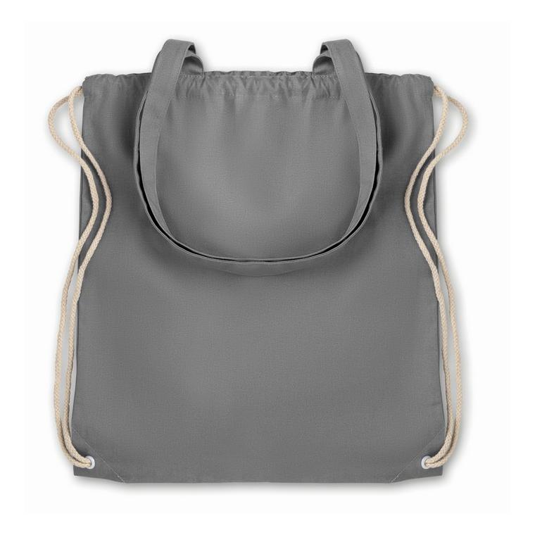 Sacoșă cu cordon și mânere MOIRA Gri