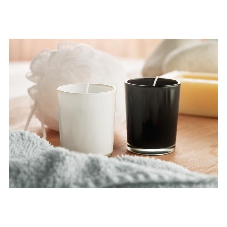 Lumânare în pahar SELIGHT Alb