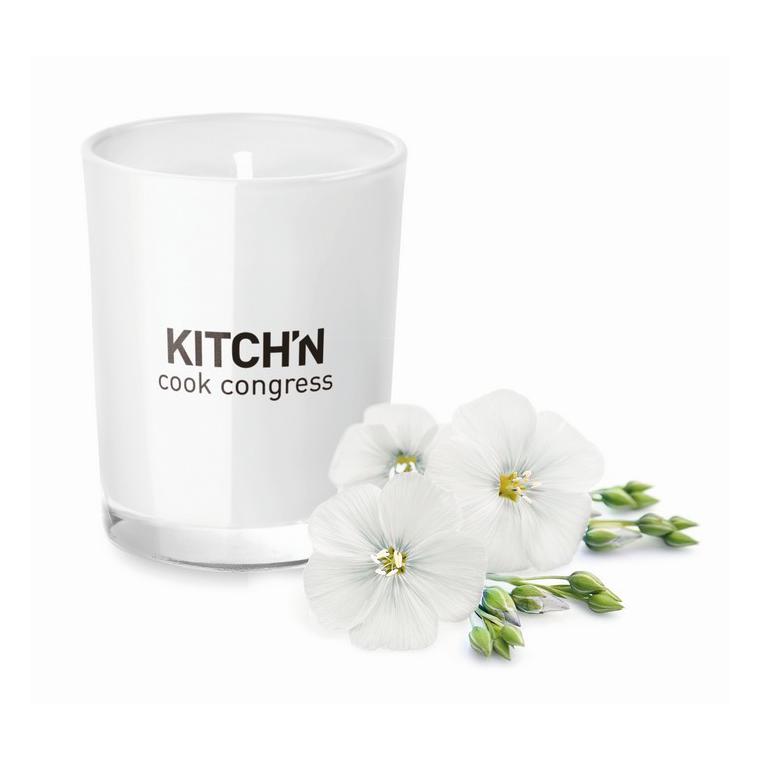 Lumânare în pahar SELIGHT Alb