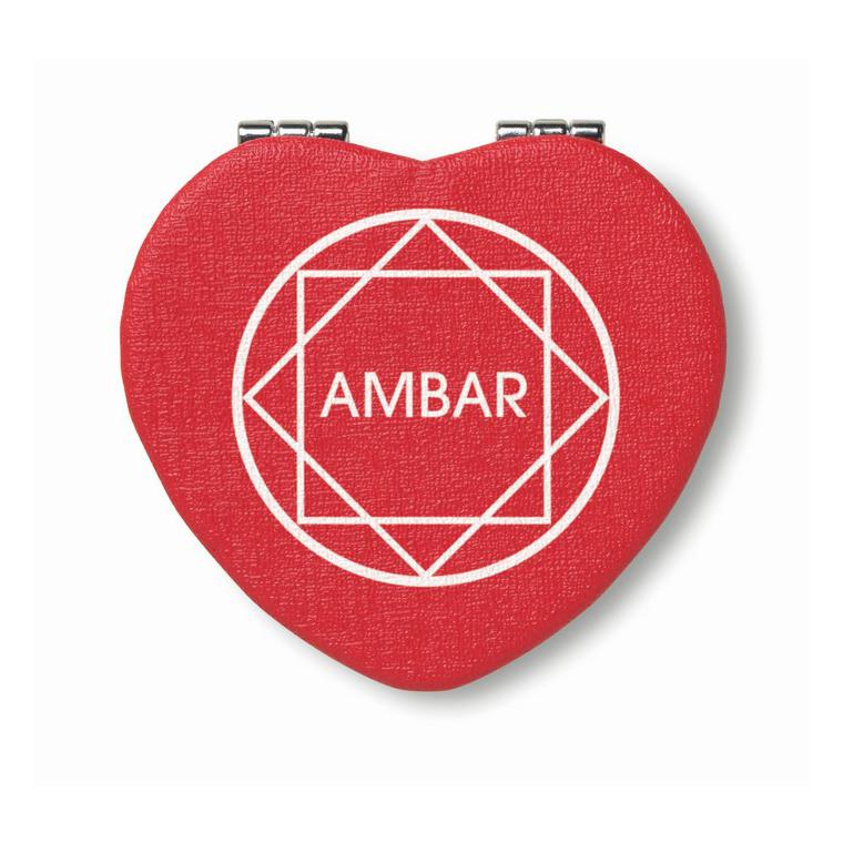 Oglindă inimă PU GLOW HEART Roșu