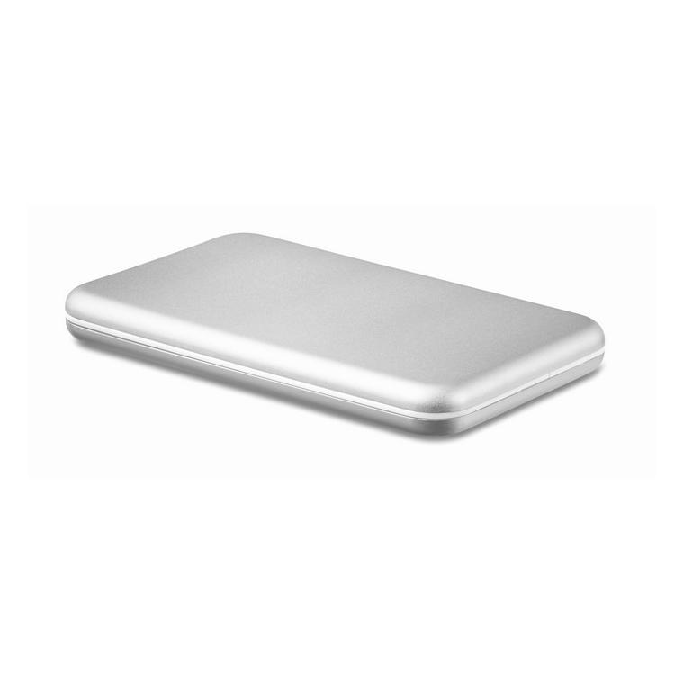 Baterie externă solară 4000mAh SOLARFLAT Argintiu mat