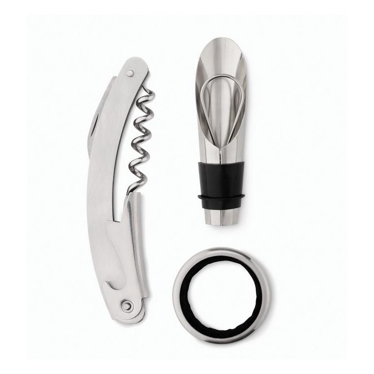 Set vin formă sticlă SETTIE Negru