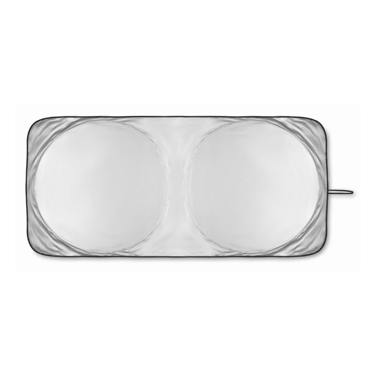 Parasolar auto pliabil în husă OMBRA POUCH Argintiu mat