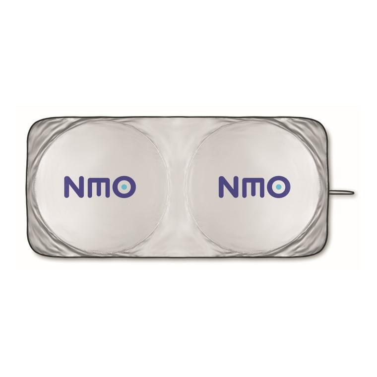 Parasolar auto pliabil în husă OMBRA POUCH Argintiu mat