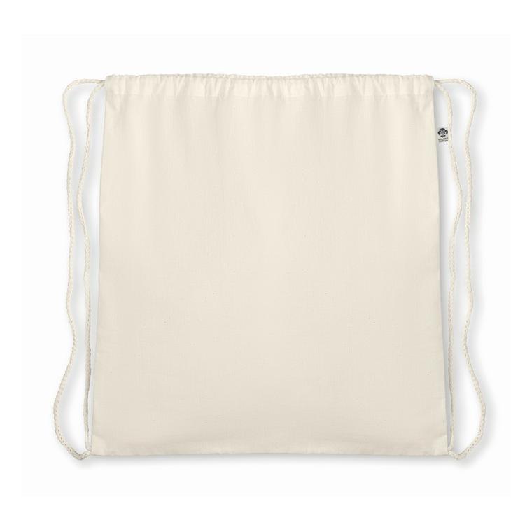 Sac cu cordon, bumbac organic ORGANIC HUNDRED Bej