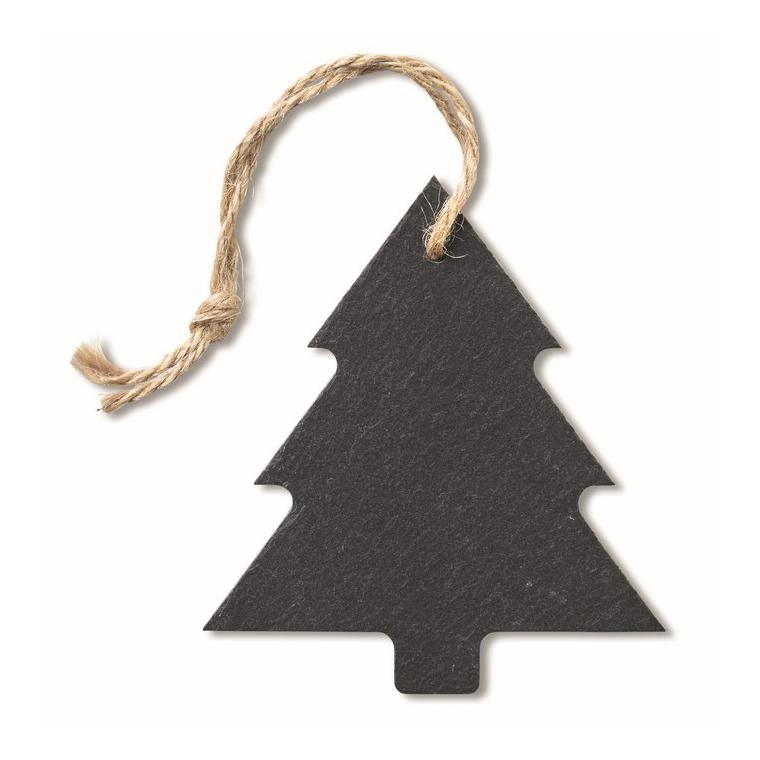 Ornament brad din ardezie SLATETREE Negru