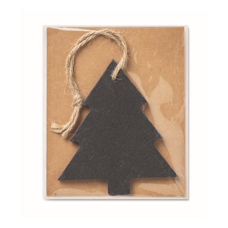 Ornament brad din ardezie SLATETREE Negru