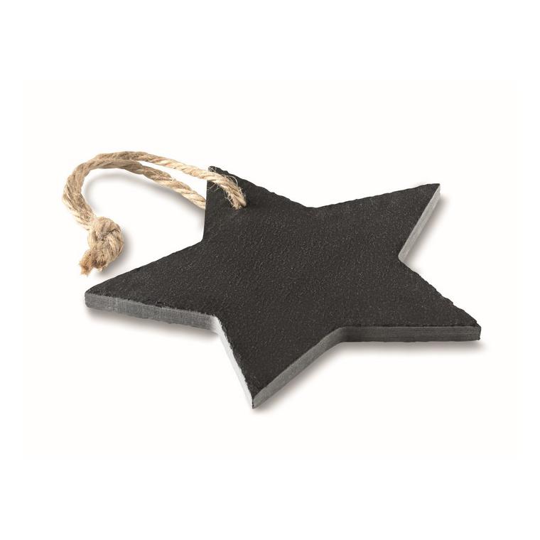 Ornament stea din ardezie SLATESTAR Negru