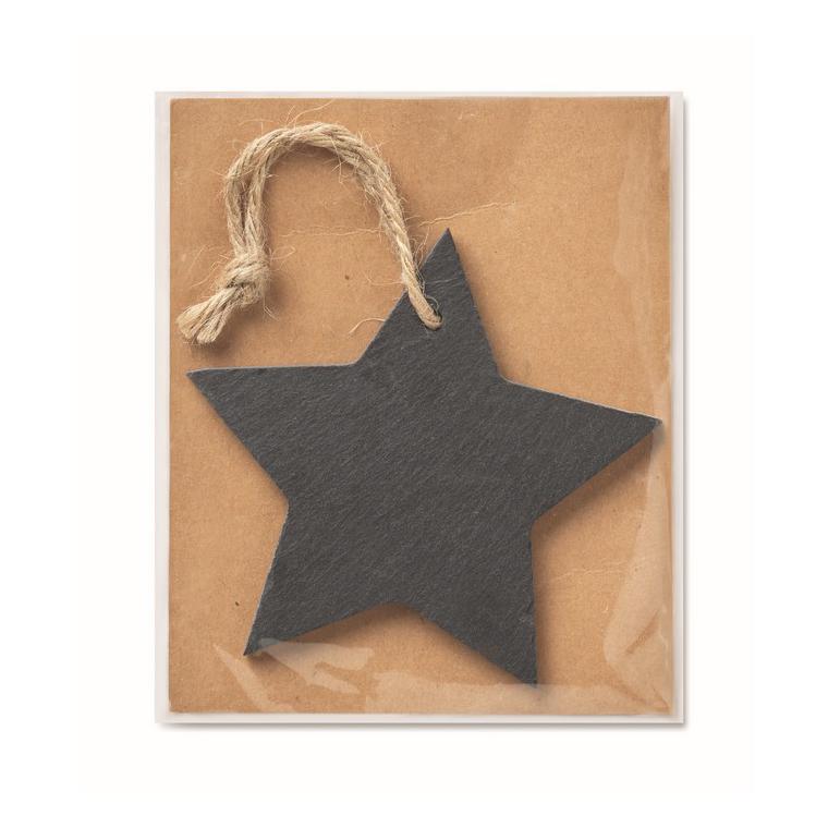 Ornament stea din ardezie SLATESTAR Negru