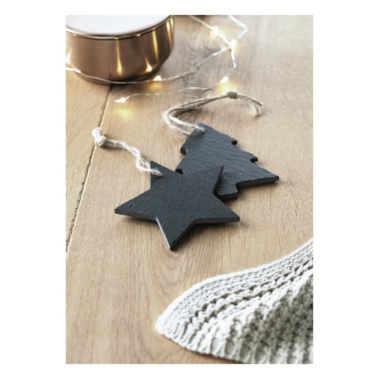 Ornament stea din ardezie SLATESTAR Negru