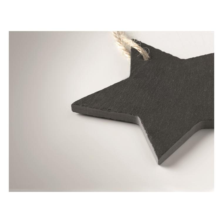 Ornament stea din ardezie SLATESTAR Negru