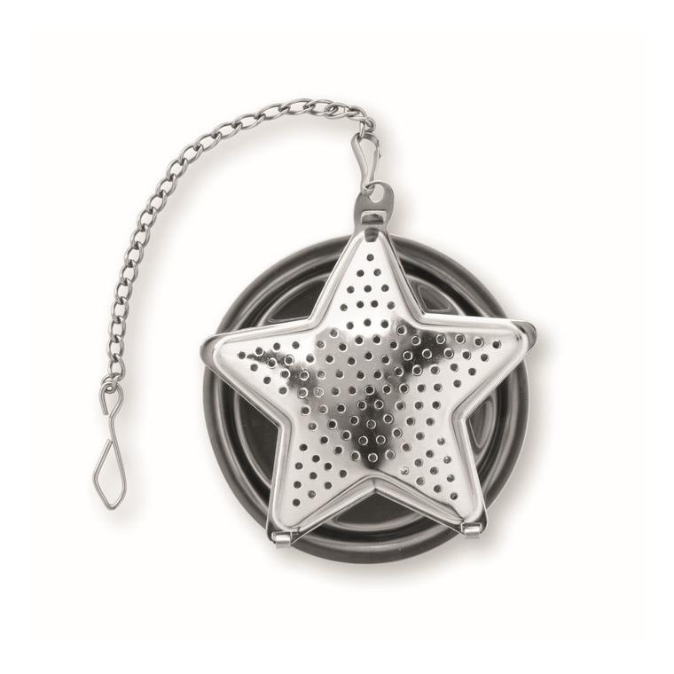 Infuzor ceai în formă stea STARFILTER Argintiu mat