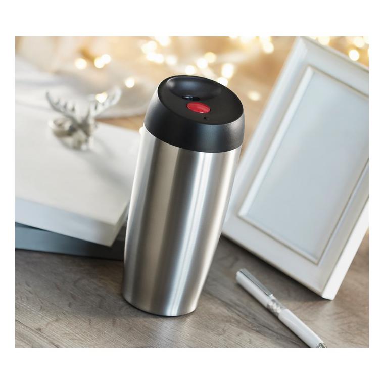 Cană perete dublu voiaj 350 ml UPPSALA Argintiu mat