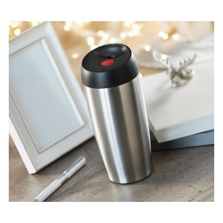 Cană perete dublu voiaj 350 ml UPPSALA Argintiu mat