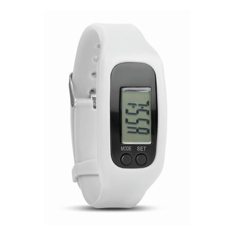 Brățară cu pedometru BRATARA Alb