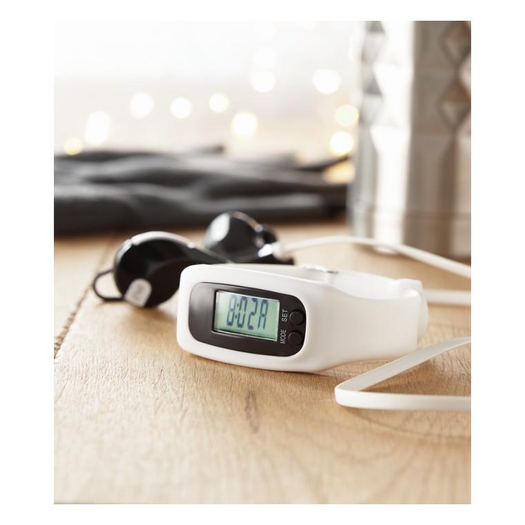 Brățară cu pedometru BRATARA Alb