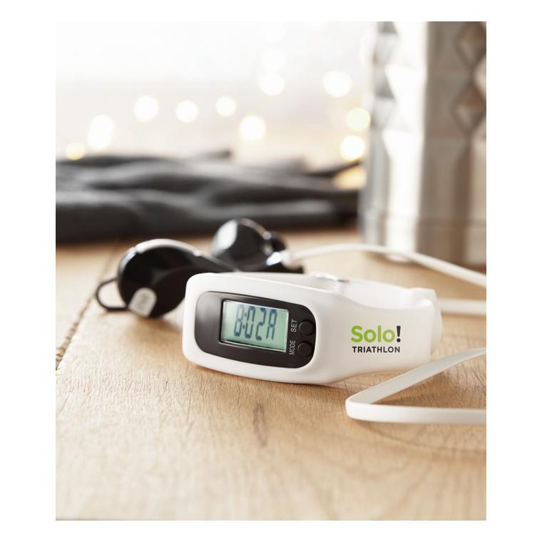 Brățară cu pedometru BRATARA Alb