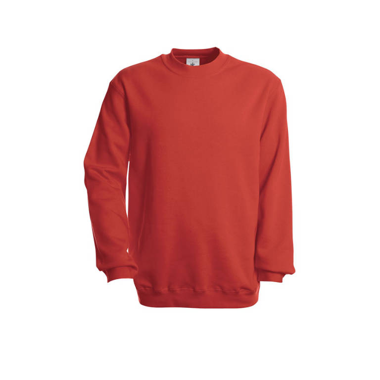 Tricou cu mânecă lungă Set In Sweatshirt roșu 3XL