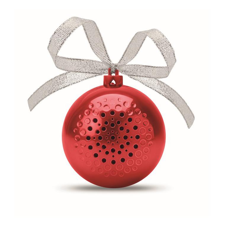 Boxă glob de Crăciun JINGLE BALL Roșu