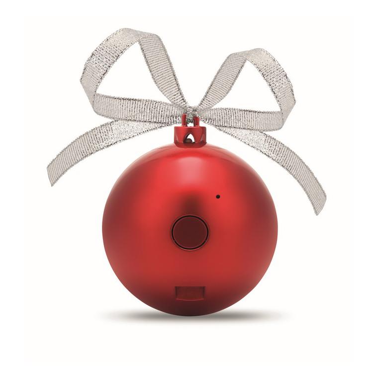 Boxă glob de Crăciun JINGLE BALL Roșu