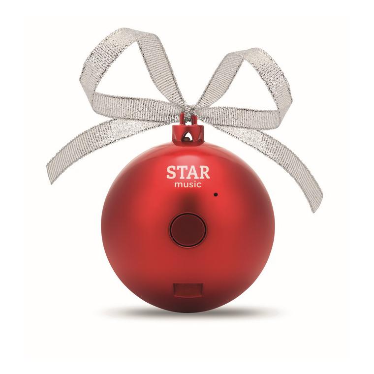 Boxă glob de Crăciun JINGLE BALL Roșu