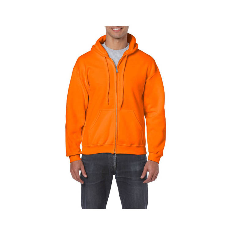 Bluză Bărbat 255/270 g/m2 FULL ZIP HOODED SWEAT 18600 portocaliu XL
