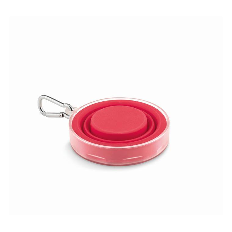 Pahar pliabil silicon CUP PILL Roșu