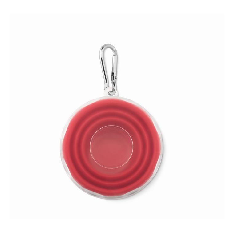 Pahar pliabil silicon CUP PILL Roșu