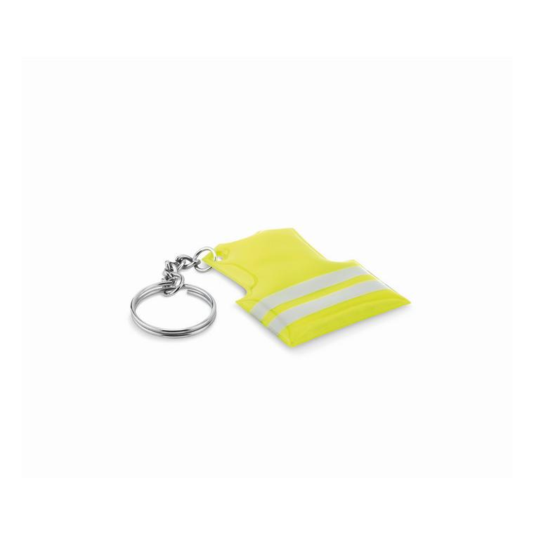 Breloc reflectorizant VISIBLE RING Galben neon