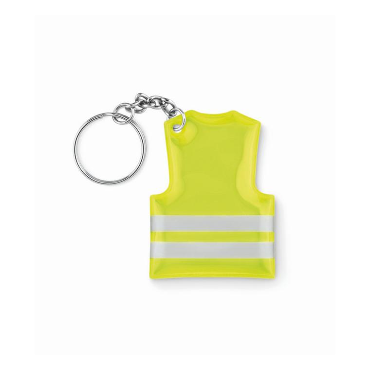 Breloc reflectorizant VISIBLE RING Galben neon