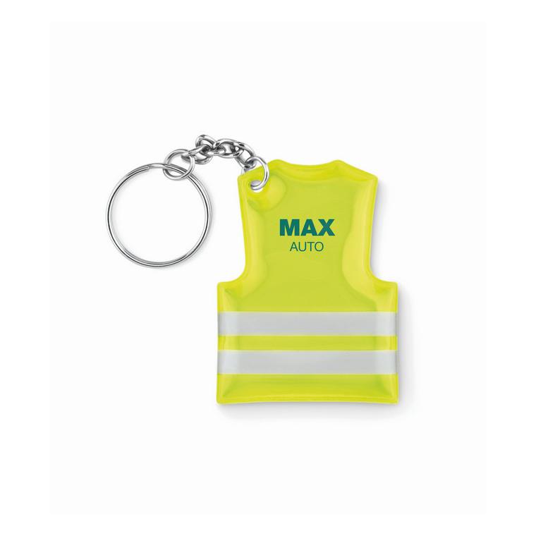 Breloc reflectorizant VISIBLE RING Galben neon