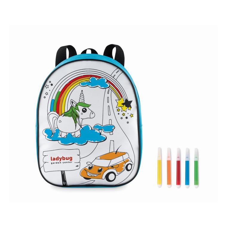 Rucsac cu 5 evidențiatoare BACKSKETCHY Turquoise