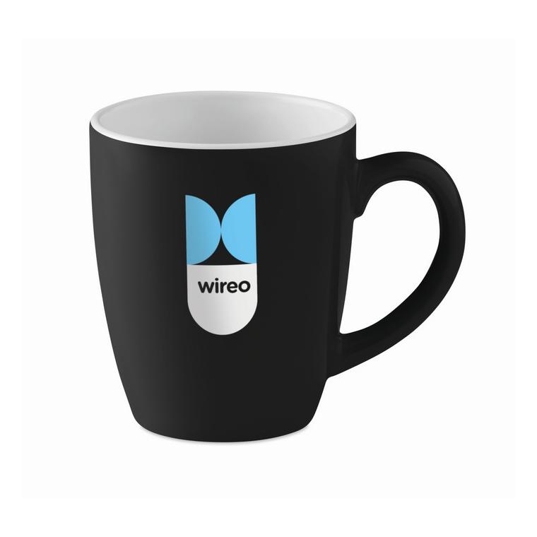 Cană ceramică colorată COLOUR TRENT Negru