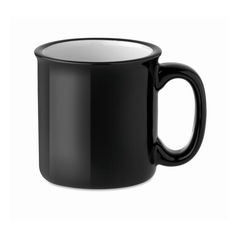 Cană ceramică retro TWEENIES Negru