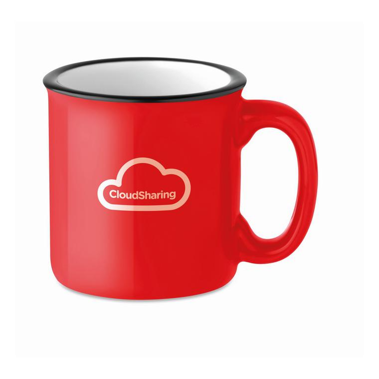 Cană ceramică retro TWEENIES Roșu