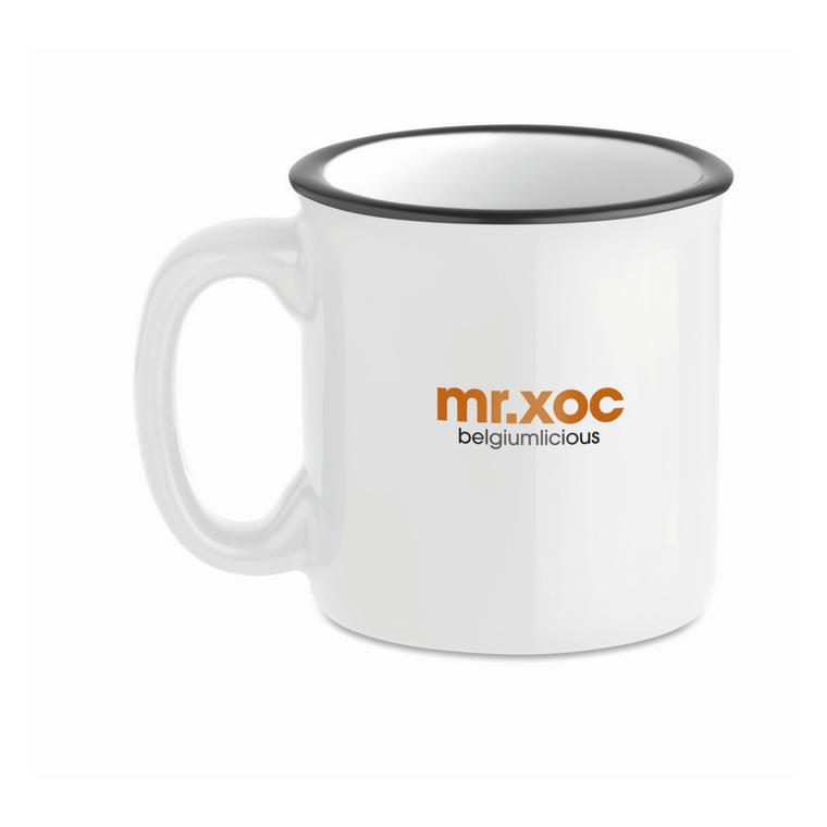 Cană ceramică retro TWEENIES Alb