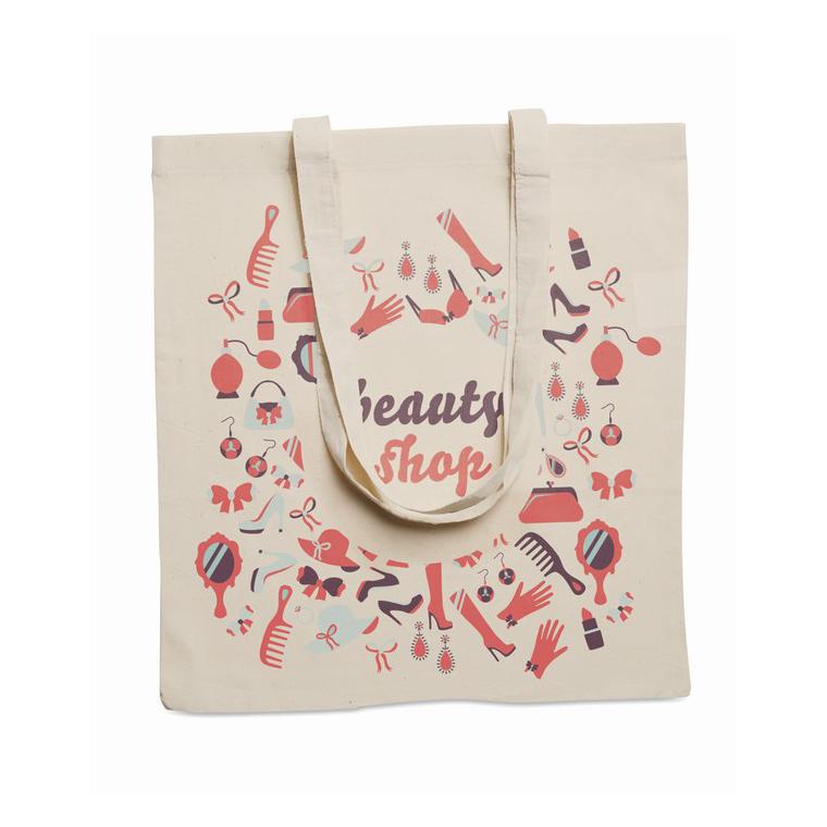 Sacoșă cumpărături cu mânere COTTONEL + Bej